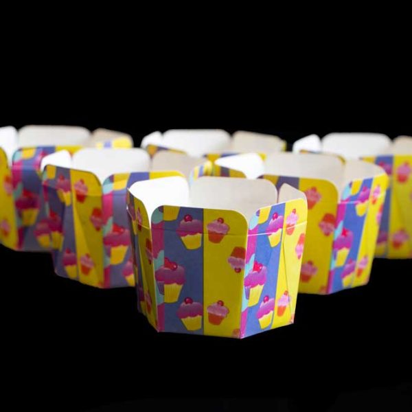 مافین چهارگوش-طرح رنگی